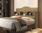 Cabeceira Queen Box com 3 Nichos Vivian Várias Cores MDF 158