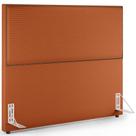 Cabeceira Queen Box Com Tachas 160 cm Vicenza L02 Tecido Terracota Lyam Decor