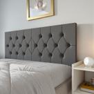 Cabeceira Queen Estofada Capitonê Dobrável Fixação Parede Painel Decorativo Cama Box Design Elegante Confortável