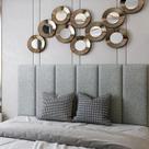 Cabeceira Queen Estofada Madri 240x50cm Painel Kasabela Interiores