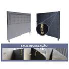 Cabeceira Queen Estofada Modulos V2H4 Diamond Corano Marrom 160 x 120 RBL