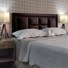 Cabeceira Queen Estofada Modulos V2H4 Diamond Corano Marrom 160 x 60 RBL Cabeceira Queen Estofada Modulos V2H4 Diamond Corano Marrom 160 x 60 RBL