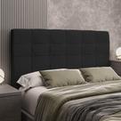 Cabeceira Queen Estofada Veloplus Dobuê Hanover Preto