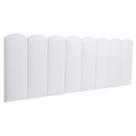 Cabeceira Queen Kit 8 Placas Modelo Nuvem - material sintético Branco Cabeceira Queen Kit 8 Placas Modelo Nuvem - material sintético Branco