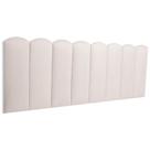 Cabeceira Queen Kit 8 Placas Modelo Nuvem - Suede Creme / Off White Cabeceira Queen Kit 8 Placas Modelo Nuvem - Suede Creme / Off White