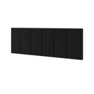 Cabeceira Queen Laura 1,60 Almofadada Sued Preto