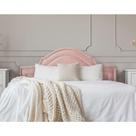 Cabeceira Queen Luxo 160x60 Veludo Rosê Tachas Prata
