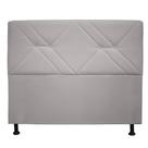 Cabeceira queen monaco 160cm suede bege