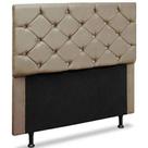 Cabeceira Queen Opala 160 CM Suede Cappucino - D A Decor