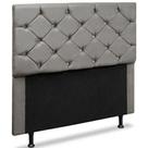Cabeceira Queen Opala 160 CM Suede Cinza - D A Decor