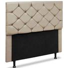 Cabeceira Queen Opala 160 CM Suede Marfim - D A Decor