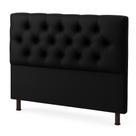 Cabeceira Queen Sintético Preto - 160x110 CM