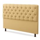 Cabeceira Queen Suede Bege - 160x110 CM