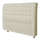 Cabeceira Queen Tânia 160 CM Suede Marfim - D A Decor