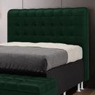 Cabeceira Rana 160 para Cama Box Queen N-026 Veludo Verde Aradecor