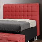 Cabeceira Rana 195 King A-020 Couro Artificial Vermelho Aradecor