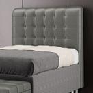 Cabeceira Rana 90 Modulada Estofada N-023 Veludo Cinza Claro Aradecor Cabeceira Rana 90 Modulada Estofada N-023 Veludo Cinza Claro Aradecor
