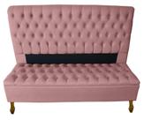 Cabeceira + Recamier Baú Capitone Iza Para Cama Box Super King 198 Cm - Suede - Sv Decor