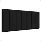 Cabeceira Reta Lisa Modular Estofada Para Cama Box King Modulada