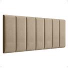 Cabeceira Reta Lisa Modular Estofada Para Cama Box King Modular
