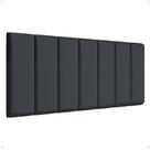 Cabeceira Reta Lisa Modular Estofada Para Cama Box Queen Modulado