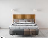 Cabeceira Ripado Maracá 162cm Para Cama de Casal/Queen Nature - Rede Móveis
