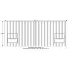 Cabeceira Ripado Para Cama de Casal/Queen Maracá Nature Com 2 Mesa de Cabeceira Jatobá Com Led OffWhite - Rede Móveis