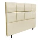 Cabeceira Roma Para Cama Box Casal 140material sintético Bege-D'Rossi