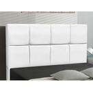 Cabeceira Roma para Cama Box Queen 160 Cm material sintético Branco I02 - D'Rossi Cabeceira Roma para Cama Box Queen 160 Cm material sintético Branco I02 - D'Rossi