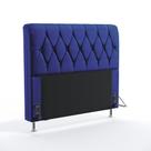 Cabeceira Sirius 140 Modulada Estofada A-019 Couro Artificial Azul Aradecor Cabeceira Sirius 140 Modulada Estofada A-019 Couro Artificial Azul Aradecor