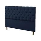 Cabeceira Sofia Casal 140 cm Suede - Quarto Casal - Cama Box - Estopar