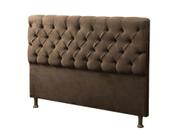 Cabeceira Sofia Casal 140 cm Suede - Quarto Casal - Cama Box - Estopar