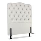 Cabeceira Solteiro 88 - Bello Box - Dunas Sintético Branco