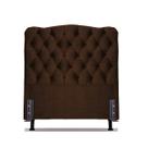 Cabeceira Solteiro 88 - Bello Box - Dunas Suede Marrom