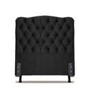 Cabeceira Solteiro 88 - Bello Box - Dunas Suede Preto