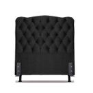 Cabeceira Solteiro 88 - Bello Box - Dunas Suede Preto