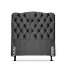 Cabeceira Solteiro 88 Bello Box Dunas Veludo Chumbo