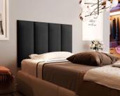 Cabeceira Solteiro 88 - Bello Box - Milão Suede Preta