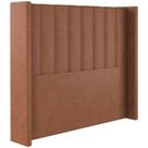Cabeceira Solteiro 88 cm Barcell Veludo Terracota Soon Cabeceira Solteiro 88 cm Barcell Veludo Terracota Soon