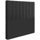 Cabeceira Solteiro 88 cm Dubai Veludo Preto Soon Cabeceira Solteiro 88 cm Dubai Veludo Preto Soon