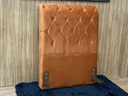 Cabeceira Solteiro 88 Lavínia Veludão Terracota 509 Fernandes