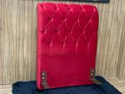 Cabeceira Solteiro 88 Lavínia Veludão Vermelho 503 Fernandes