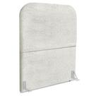 Cabeceira Solteiro 90 Cm Com Frame Alana Boucle Cinza Claro Artte