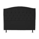 Cabeceira Solteiro 90 cm Para Cama Box Diana Suede Preto - Fina Mobília Cabeceira Solteiro 90 cm Para Cama Box Diana Suede Preto - Fina Mobília