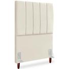 Cabeceira Solteiro 90cm Arlla Suede Bege Rm Bege