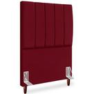 Cabeceira Solteiro 90cm Arlla Suede Vinho Rm Vinho
