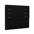 Cabeceira Solteiro 90cm Georgia Suede Preto - Lucadi Home
