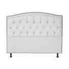 Cabeceira Solteiro 90cm Para Cama Box Diana Suede Branco - DS Estofados Cabeceira Solteiro 90cm Para Cama Box Diana Suede Branco - DS Estofados