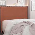 Cabeceira Solteiro 90Cm Veludo Veneza Laranja Cobre