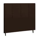Cabeceira Solteiro 94 Cm Hylux Marrom para Cama Box Estofada -